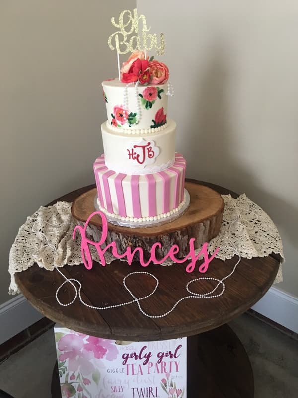 Sculpted princess castle cake